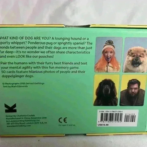 Do you look like  your dog ..? Memory card game NEW - Picture 2 of 4